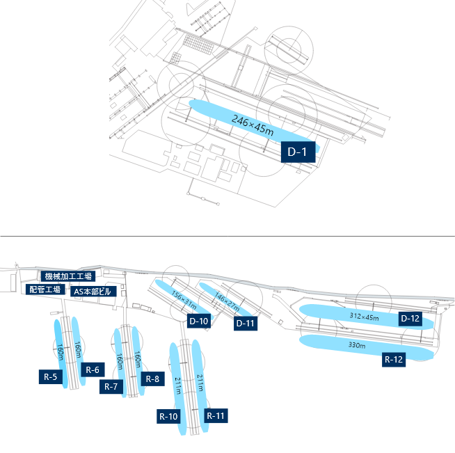 ドック・岸壁見取り図